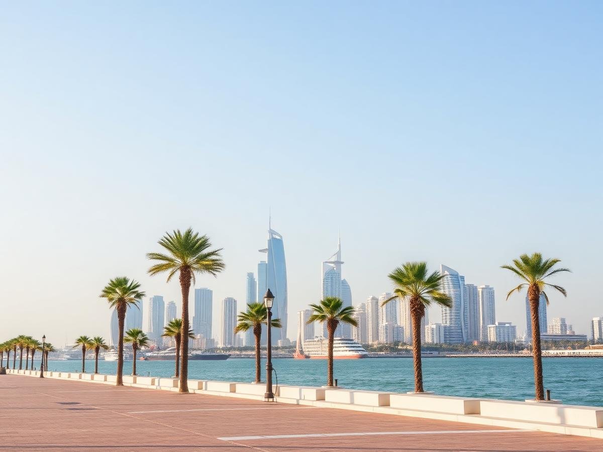 Abu Dhabi Corniche skyline