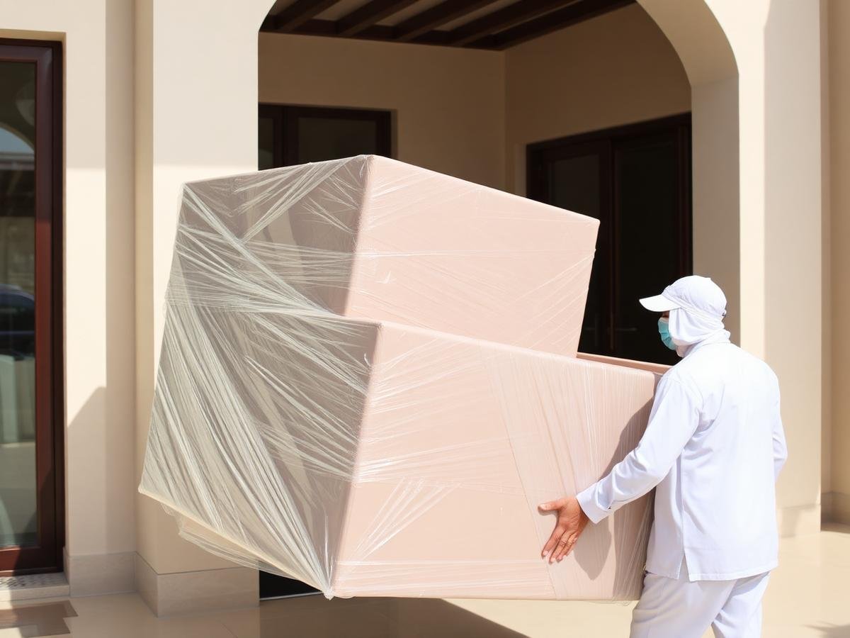Movers working at an Abu Dhabi villa