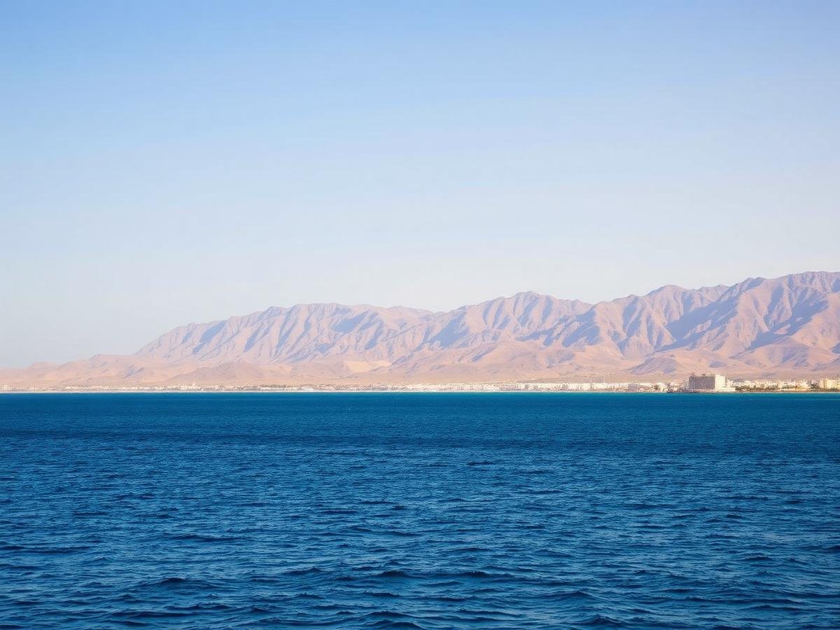 Ras Al Khaimah coastline and mountains