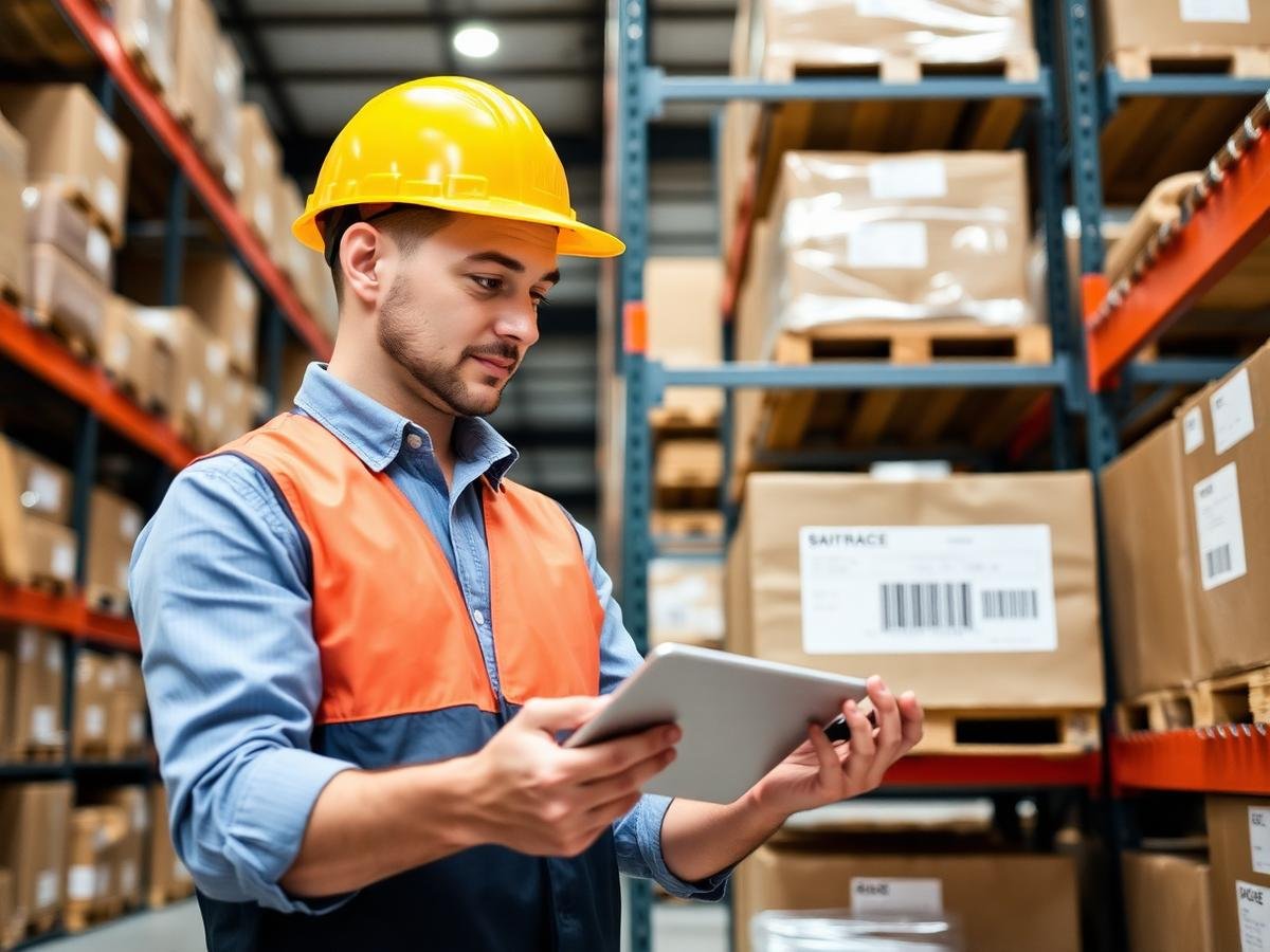 Inventory being checked in storage
