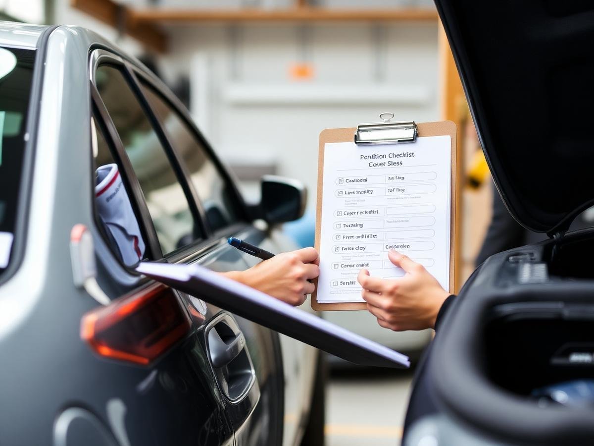 Condition check before vehicle transport